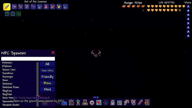 TERRARIA - ARK OF THE COSMOS VS. BOSSES смотреть онлайн