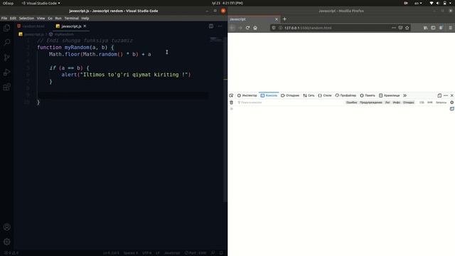 Javascript Random funksiya. Javascript Math.random(). 2020 смотреть онлайн