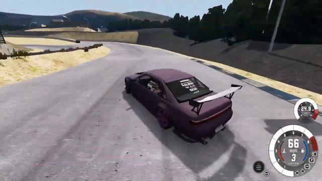 Beam NG jzx100 Ebisu Race track. смотреть онлайн