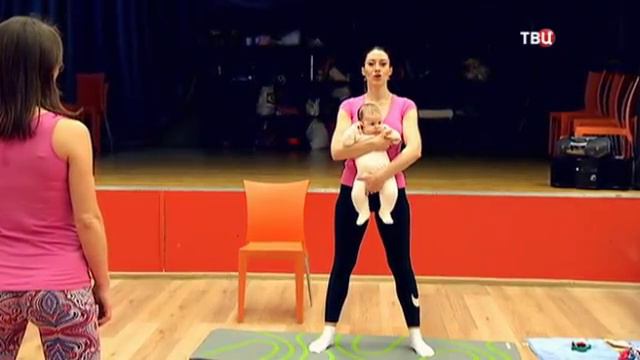 Телеканал ТВЦ о фитнесе для мам со студией 