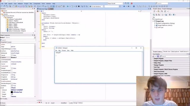 Delphi Programming Series: 30 - Reverse a string смотреть онлайн