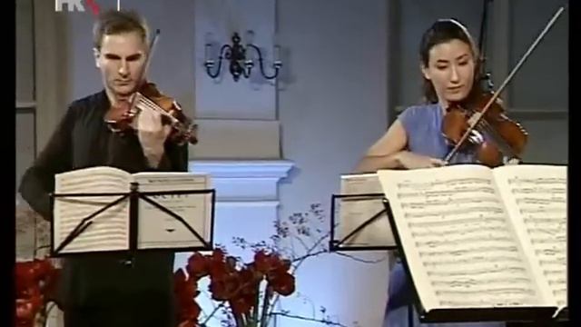 Mendelssohn string octet - Bozo Paradzik plays on the double bass 2nd cello part! смотреть онлайн