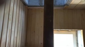 Потолочный проход для трубы в бане