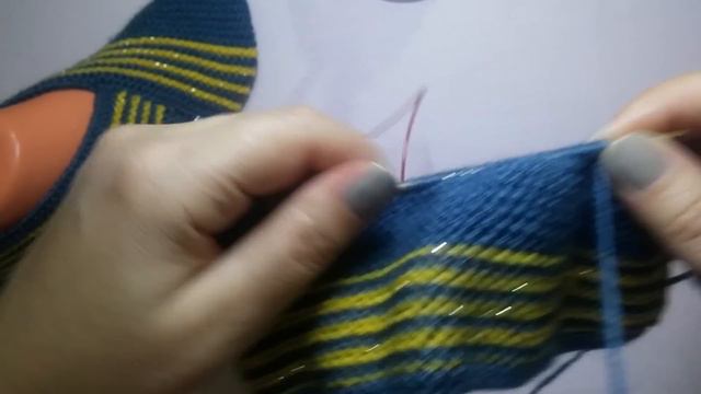 Çok Kolay çizgili Patik Modeli Yapımı / İki şiş Ile Patik Modelleri / Örgü Bayan Patik Modelleri