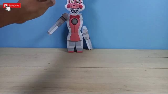 Funtime Foxy FNAF Sister Location Papercraft | Stop Motion Video