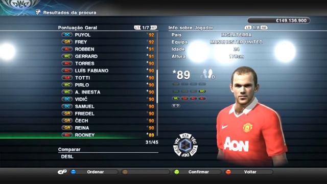 PES 2011 - 60 Melhores Jogadores / Top 60 Overall Players смотреть онлайн