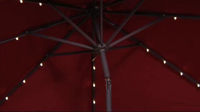 ATLeisure 9' Solar Umbrella with Color Morphing on QVC смотреть онлайн
