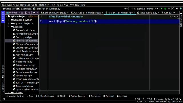 Find factorial of n number in Python|| Telugu Code Panther|| Python pratice Problem 2|| смотреть онлайн