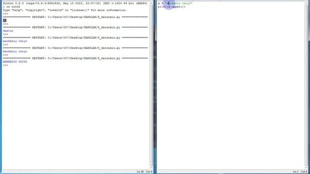 python dasturlash tili 8-dars(satrlar(2-qism)) смотреть онлайн