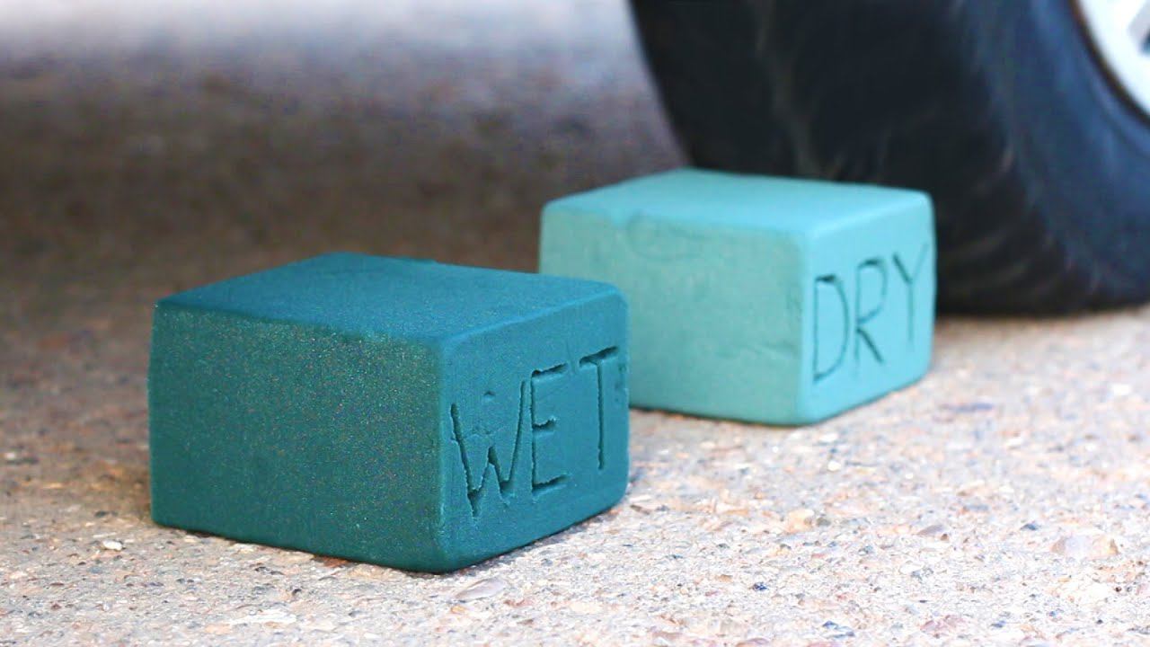 15 Best Floral Foam Experiments - Crushing Wet & Dry смотреть онлайн