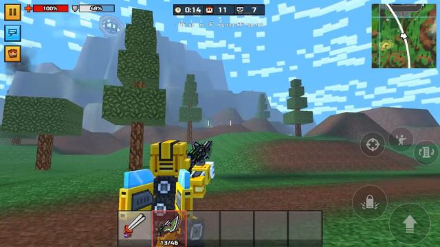 Pixel Gun 3D - Friendly Bot Bumblebee Review in the Battle Royale (FAN VIDEO) смотреть онлайн