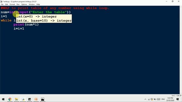 Program to Print Multiplication Table | Table of 5 in Python by Sandeep смотреть онлайн