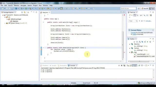 Tutorial 35 - Generics and Wildcards смотреть онлайн
