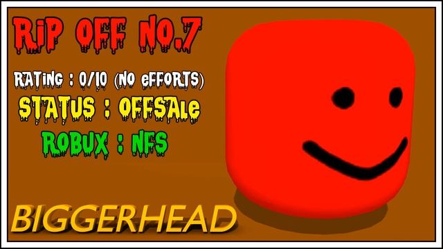 Rating Bighead Rip Offs On Roblox смотреть онлайн