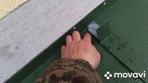 Вентилируемое примыкание( кровля-стена) на гибкой черепице.