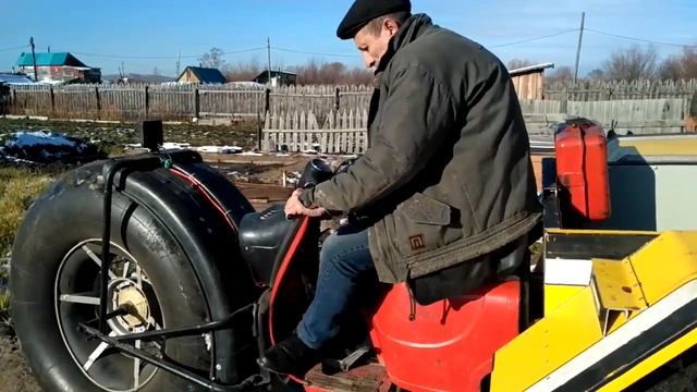 VID 20191104 143050 Вездеход на шинах низкого давления на базе мотороллера Муравей. Испытания. смотреть онлайн