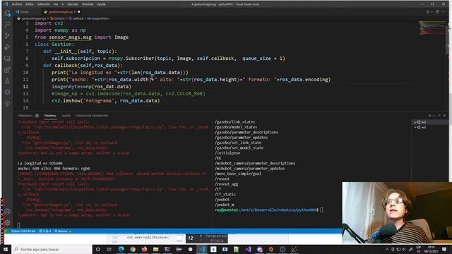 ROS + OpenCV = Reconocimiento de Imágenes смотреть онлайн