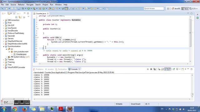 Java - synchronization (block, method) смотреть онлайн