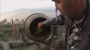 Галтование камня в бетономешалке