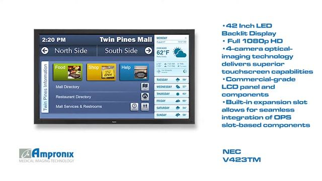 NEC V423 TM LED Backlit Display Screen Sales | Service | Repair | Exchange | Replacement смотреть онлайн