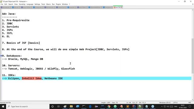 ADV. JAVA tutorials || Session - 1 || by Mr. Nagoor Babu On 19-06-2020 @ 7:30PM смотреть онлайн