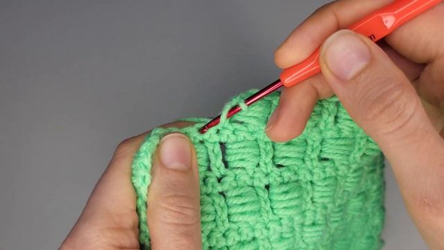 Объемный двухсторонний узор крючком для снуда, сумки, шарфа, пледа, шапки, свитера. Вязание крючком смотреть онлайн