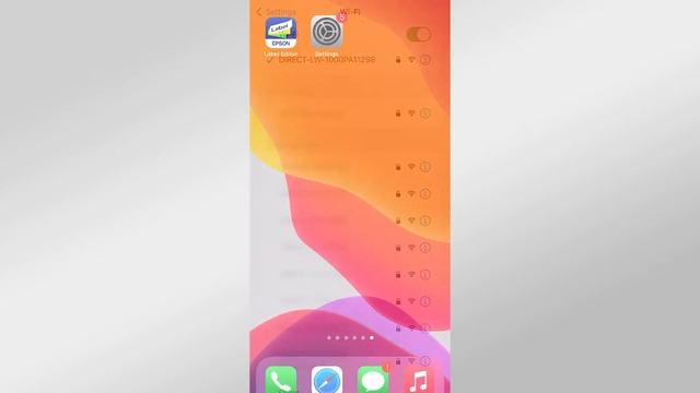 How to set up Wi Fi Direct Connection iOS Device using Epson Label Editor Mobile смотреть онлайн