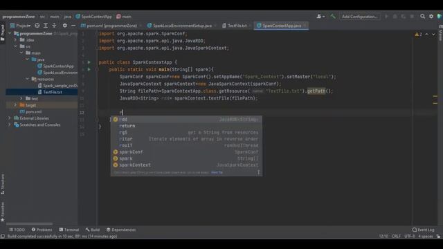 Read unstructured File with Sparkcontext and java смотреть онлайн
