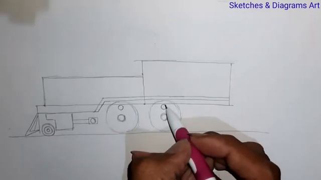 Easy Train Engine Drawing || Easy Drawing Tutorial || Sketches & Diagrams Art || смотреть онлайн