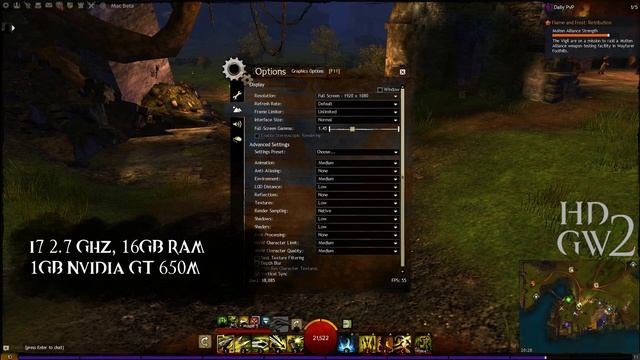 Guild Wars 2 - Mac Beta Performance (Retina) смотреть онлайн