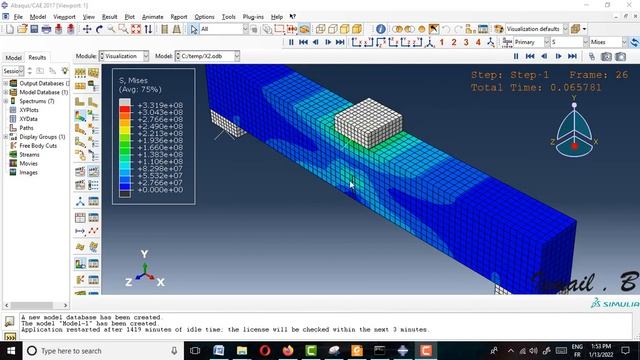 Examples of finite element analysis using ABAQUS смотреть онлайн