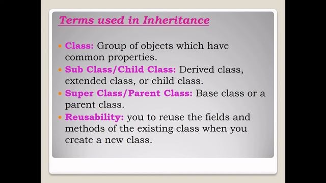 Inheritance Using JAVA | Dr. A. K. Shafreen Banu | Associate Professor of Information Technology смотреть онлайн