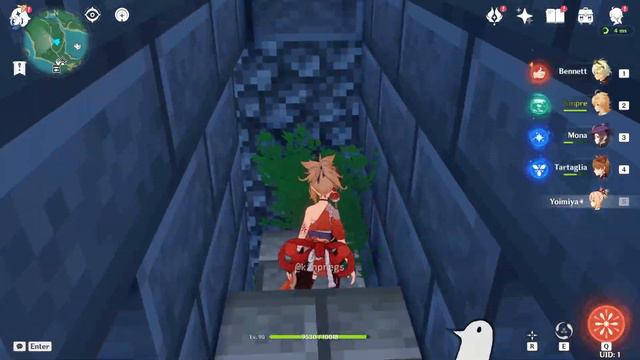 Minecraft in Genshin Impact смотреть онлайн