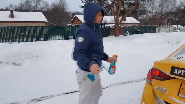 ОЧИСТКА Стекол в МОРОЗ - Бюджетный способ смотреть онлайн