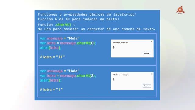 24. Javascript - Función : ( charAt ) - Obtiene un caracter de una cadena de texto смотреть онлайн
