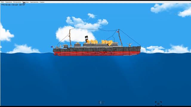 Цунами против корабля FLOATING SANDBOX!