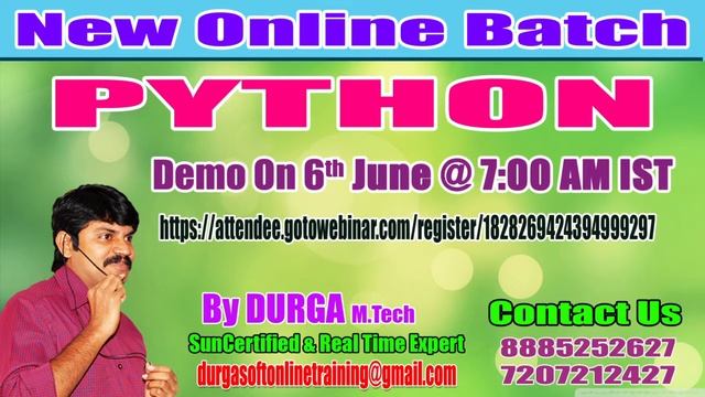 PYTHON Online Training in DURGASOFT смотреть онлайн