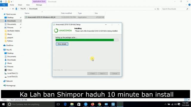 install python with anaconda step by step da khasi смотреть онлайн