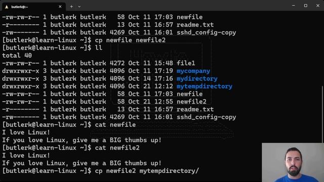 How To Linux - cp - Copy Files (Basics) смотреть онлайн