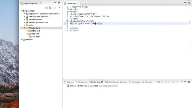 First Java Web Project using Eclipse in Mac смотреть онлайн