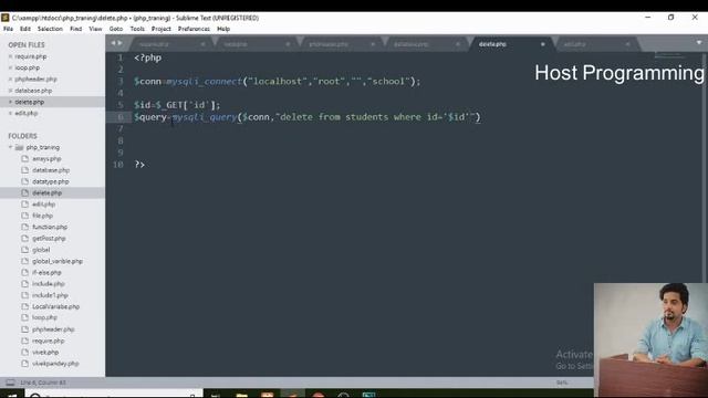 PHP - Delete Records From MYSQL Database Using PHP(hindi)-19 смотреть онлайн