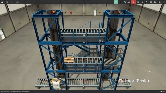 Elevator (Basic) - FACTORY I/O Scene смотреть онлайн