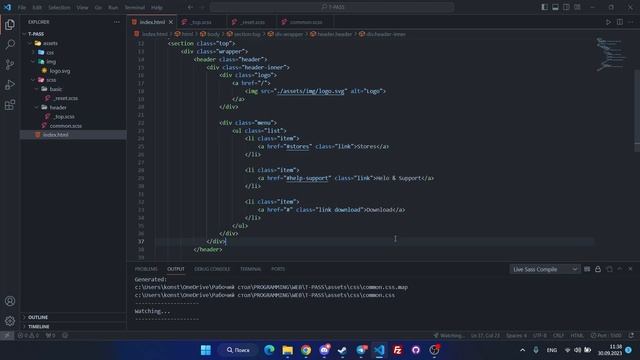 [#1] Верстка сайта из Figma | HTML & SCSS смотреть онлайн