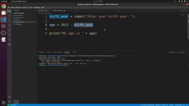 Python tutorial for beginners | Part 5 | Type conversion functions in python смотреть онлайн