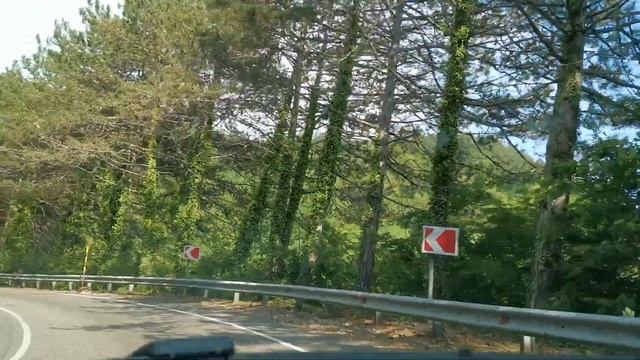 Сочи. Дорога Лазаревское - Лоо. +28°C. 1.06.2022г.© смотреть онлайн