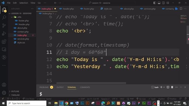 PHP Fundamentals: Include, Require, Date/Time, Sessions, and Cookies #010 смотреть онлайн