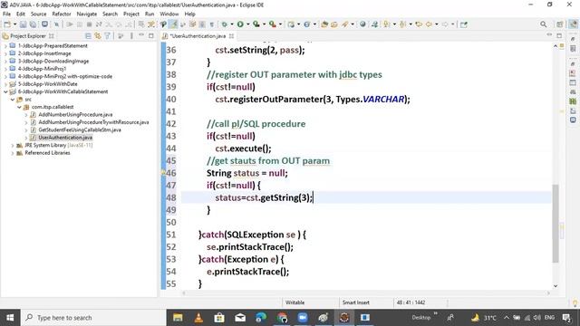 Session 26 ADV Java Authentication Practical Using PL/SQL with try & try with resource || by Mr.SV смотреть онлайн
