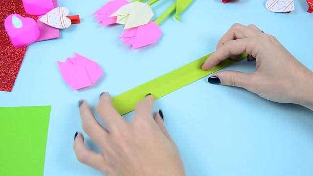 ЦВЕТЫ из БУМАГИ за 5 МИНУТ | Origami ТЮЛЬПАНЫ своими руками на 8 Марта ? Лакси смотреть онлайн