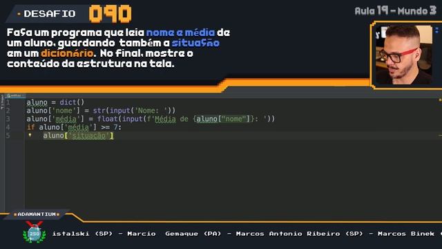 Exercício Python #090 - Dicionário em Python смотреть онлайн