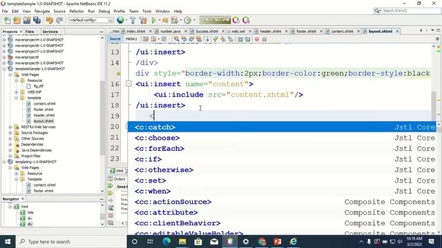 JSF template | JSF template tags | Composition tag in JSF смотреть онлайн